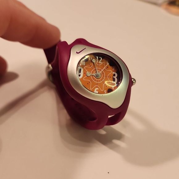 Nike | Accessories | Nike Girls Triax Watch Purple New Battery